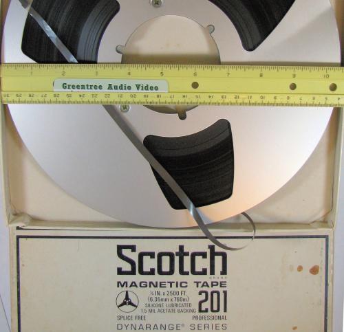 10.5-inch open reel audio tape, 3-inch NAB HUB.
